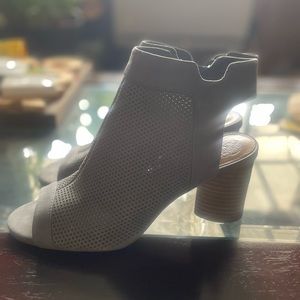 Sky blue ankle booty